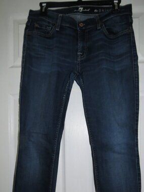 EUC Seven 7 For All Mankind The Skinny Strech Jeans Women's Size 29 x 28